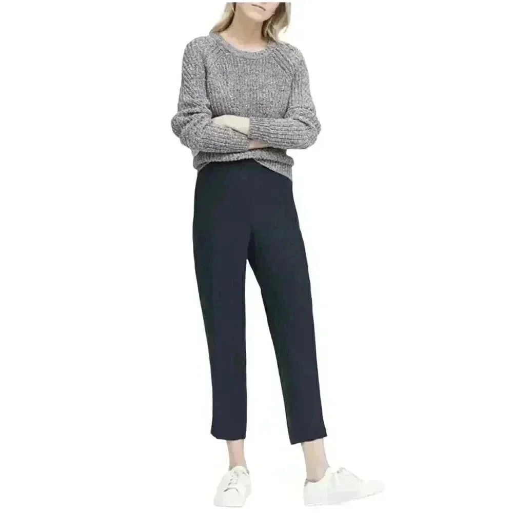 Banana Republic Women's Black Poly/Rayon/Spandex Hayden Fit Tapered Pants